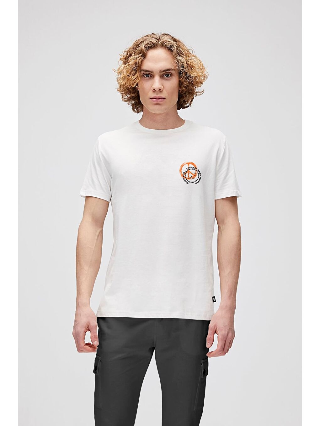 Everyday Urban Beyaz Erkek Baskılı Tişört