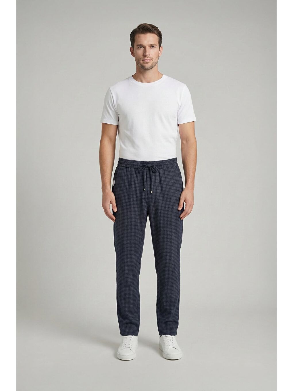 Giotelli Erkek Yün Klasik Siyah Günlük Pantolon-1