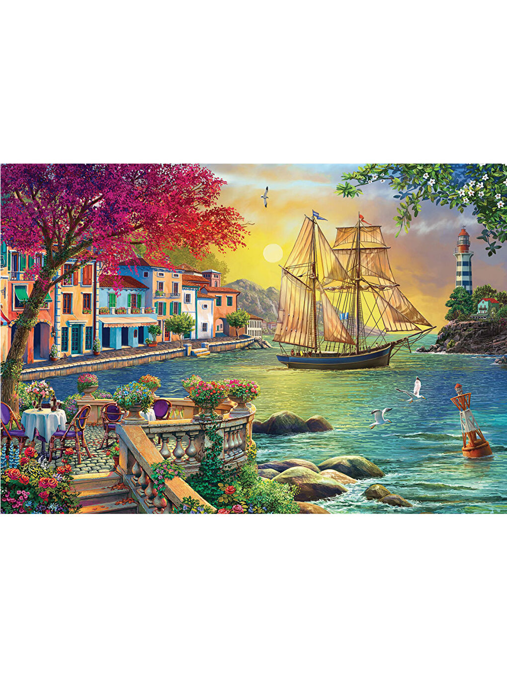 Anatolian Renksiz Puzzle 2000 Parça Günbatımı 3955 - 1