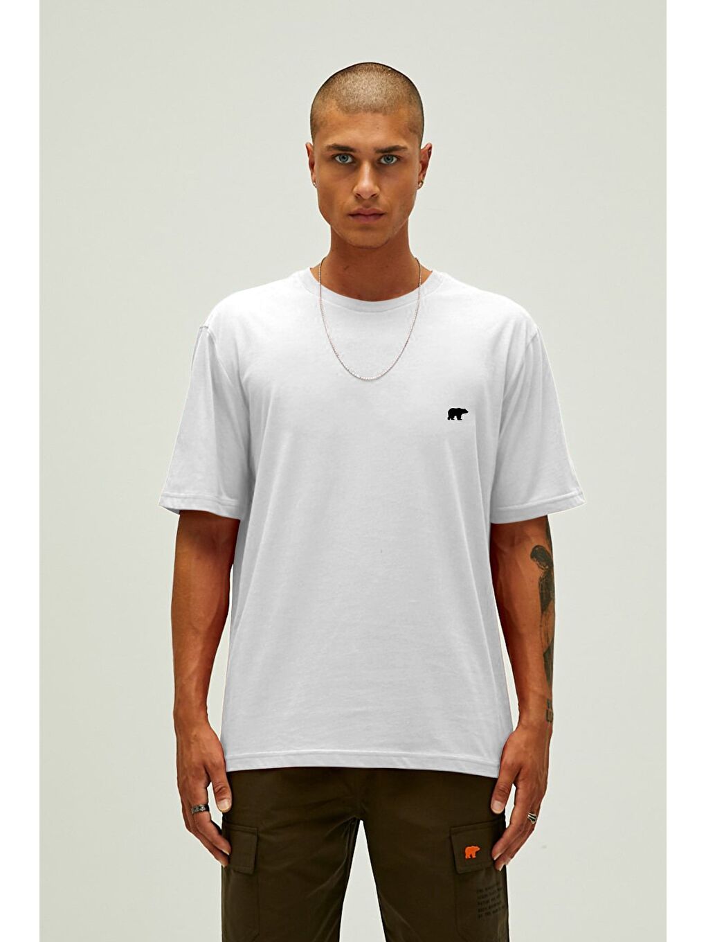 Fresh Beyaz Erkek Baskılı Tişört