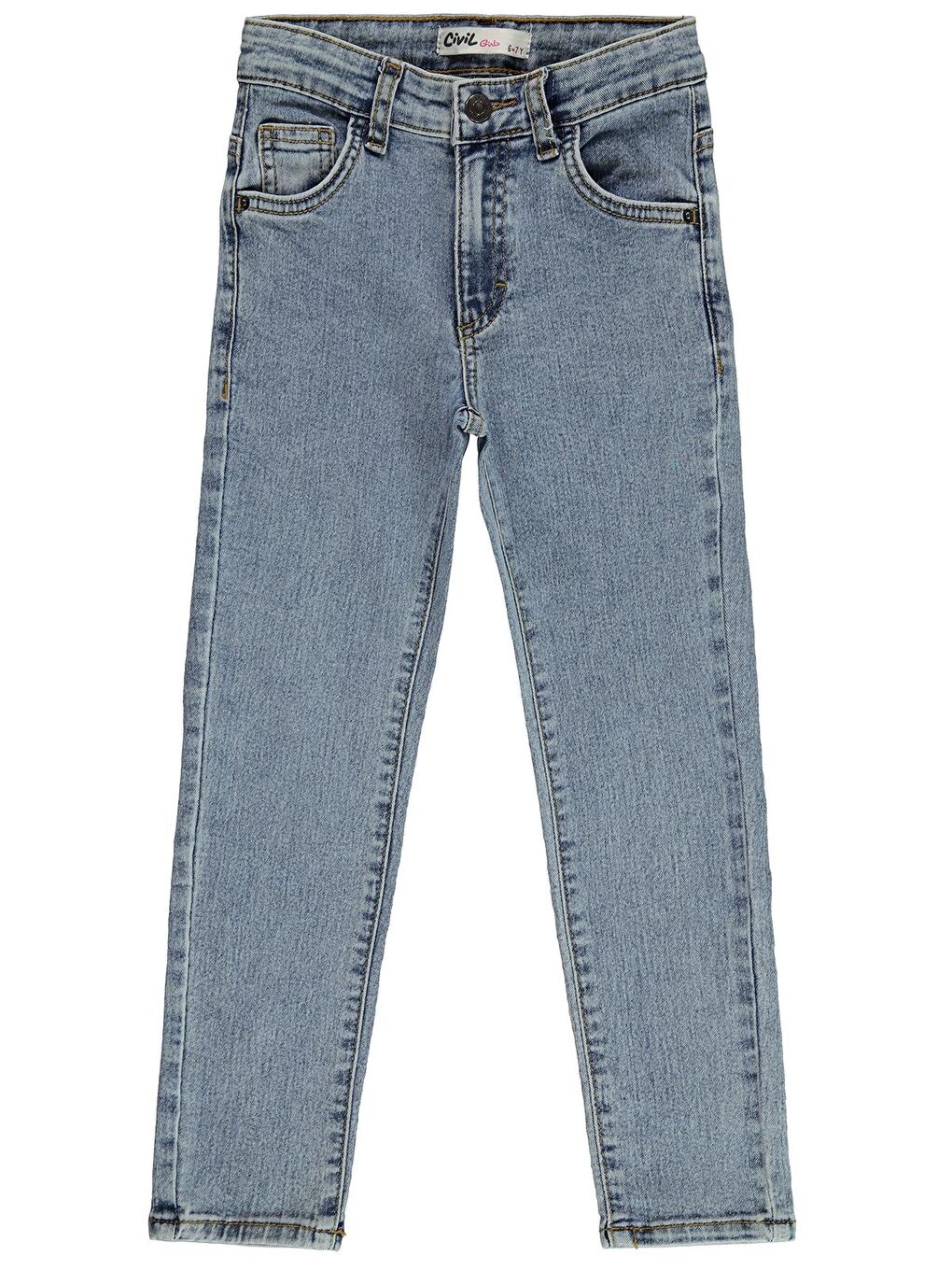 Civil Girls Kız Çocuk Jean Pantolon 10 13 Yaş Light İndigo