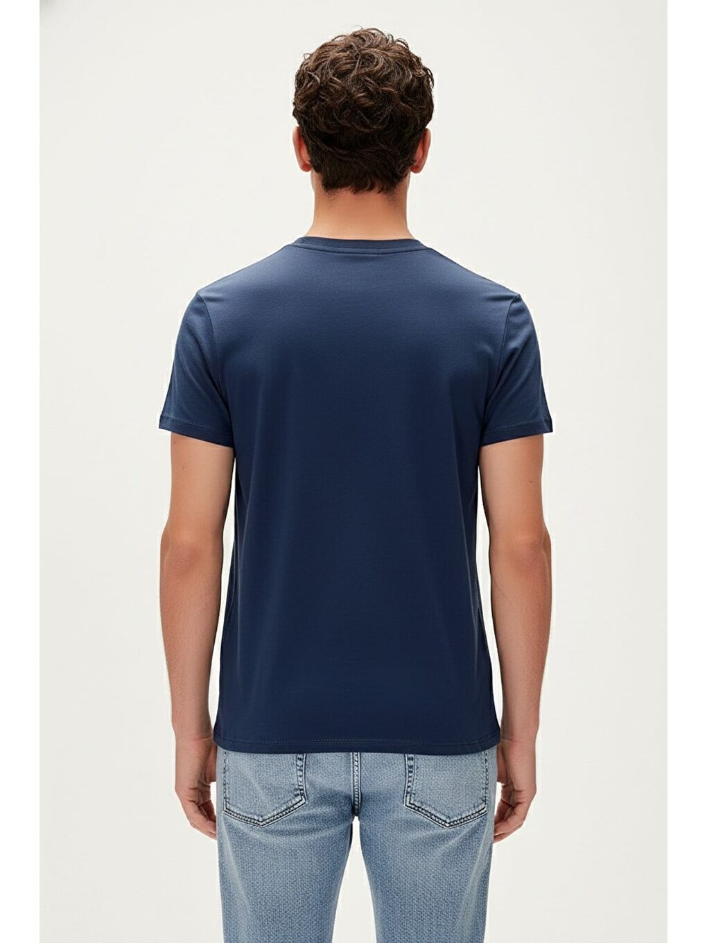 Nature Band Lacivert Erkek Baskılı Tişört-2