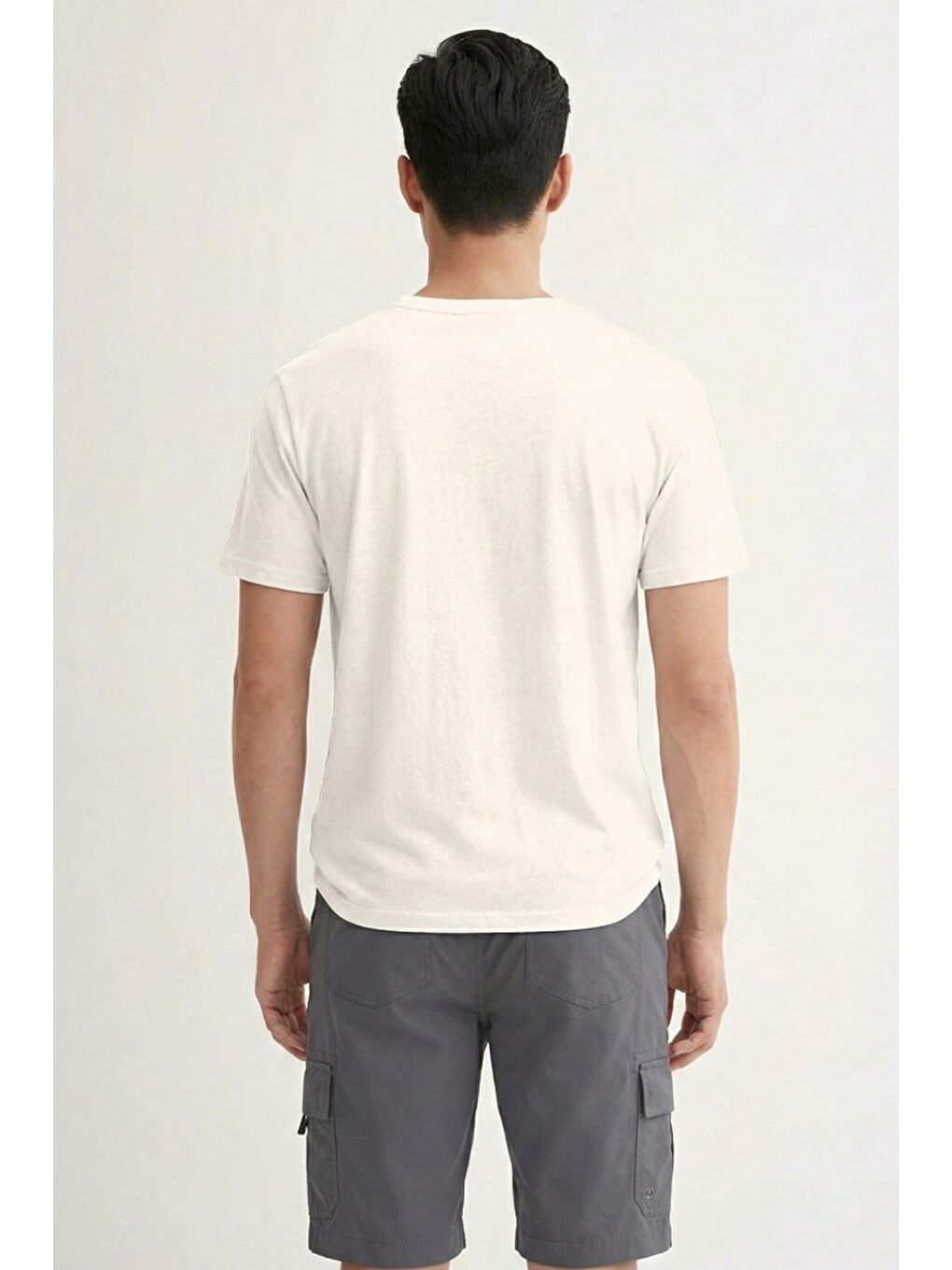 Pulse Beyaz Erkek Baskılı Tişört-2