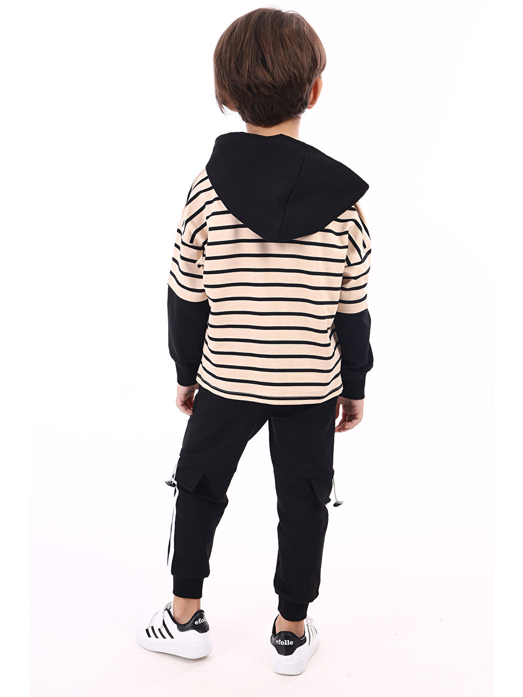 Bej Erkek Çocuk Baskılı Eşofman Takım-3