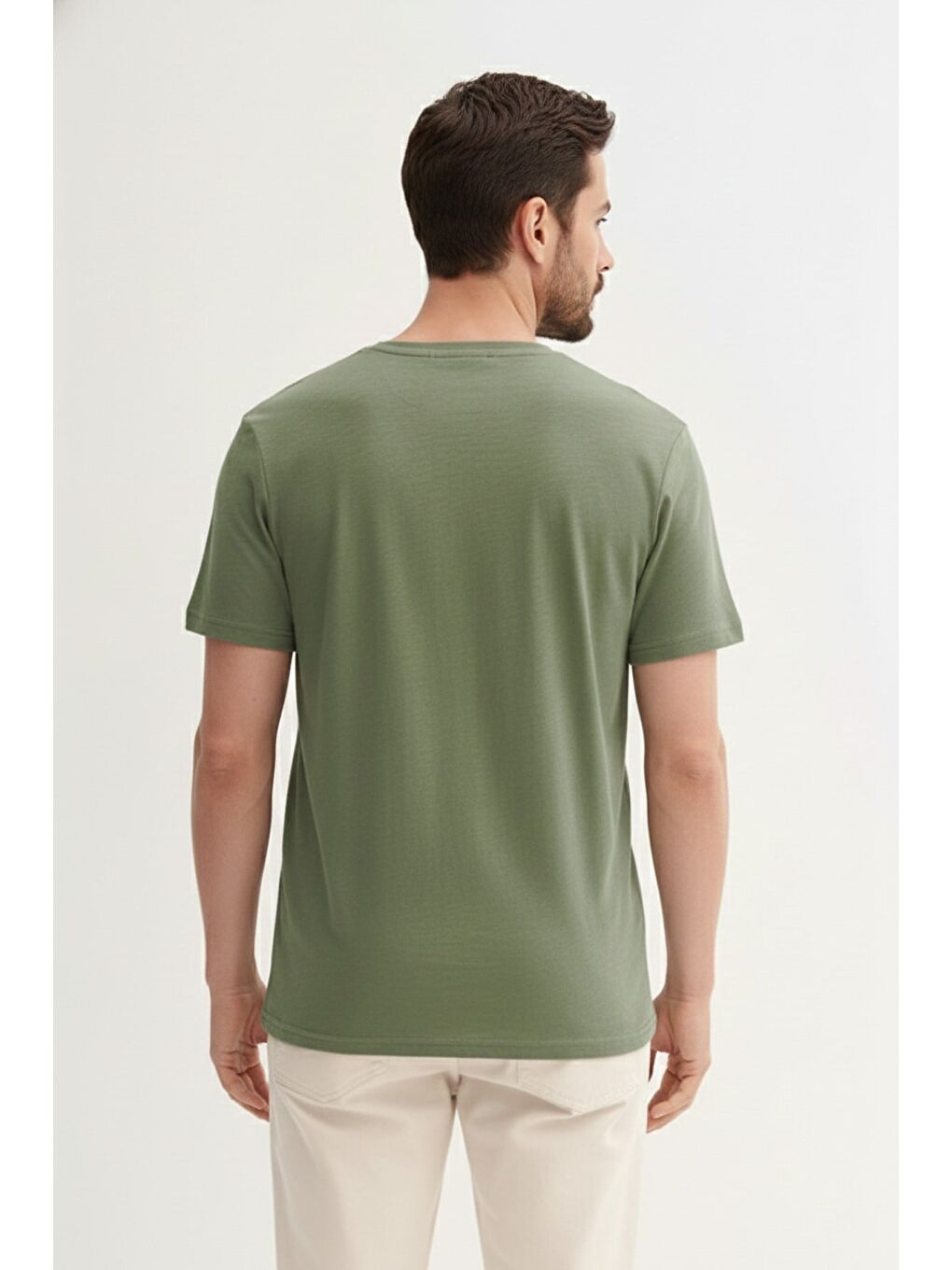 Pulse Soluk Yeşil Erkek Baskılı Tişört-2