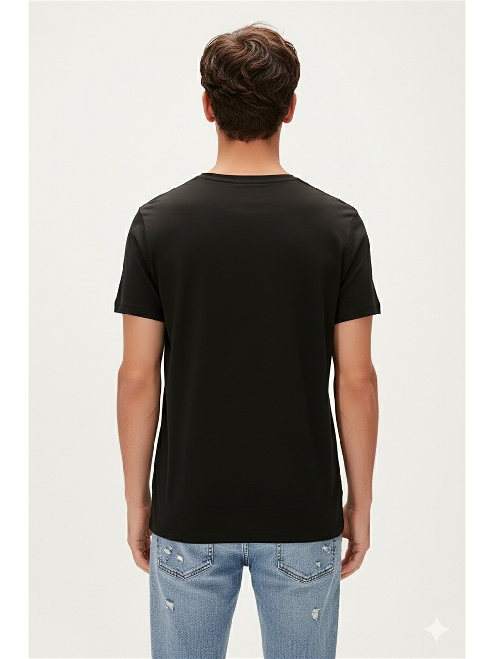 Retro Colors Siyah Erkek Baskılı Tişört-2