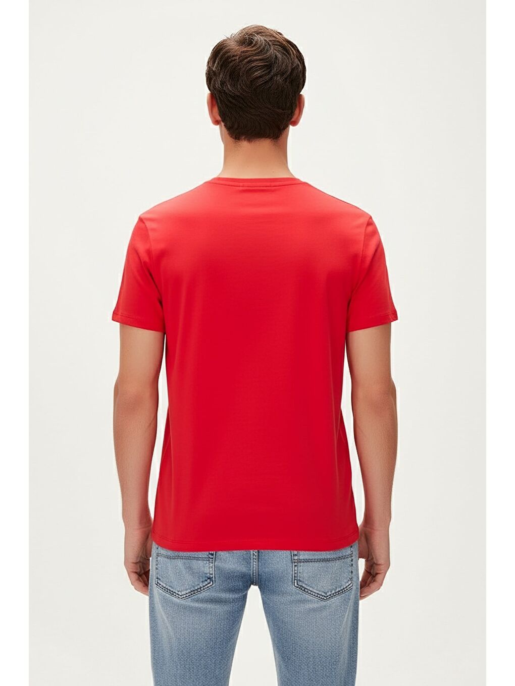 Retro Colors Kırmızı Erkek Baskılı Tişört-2