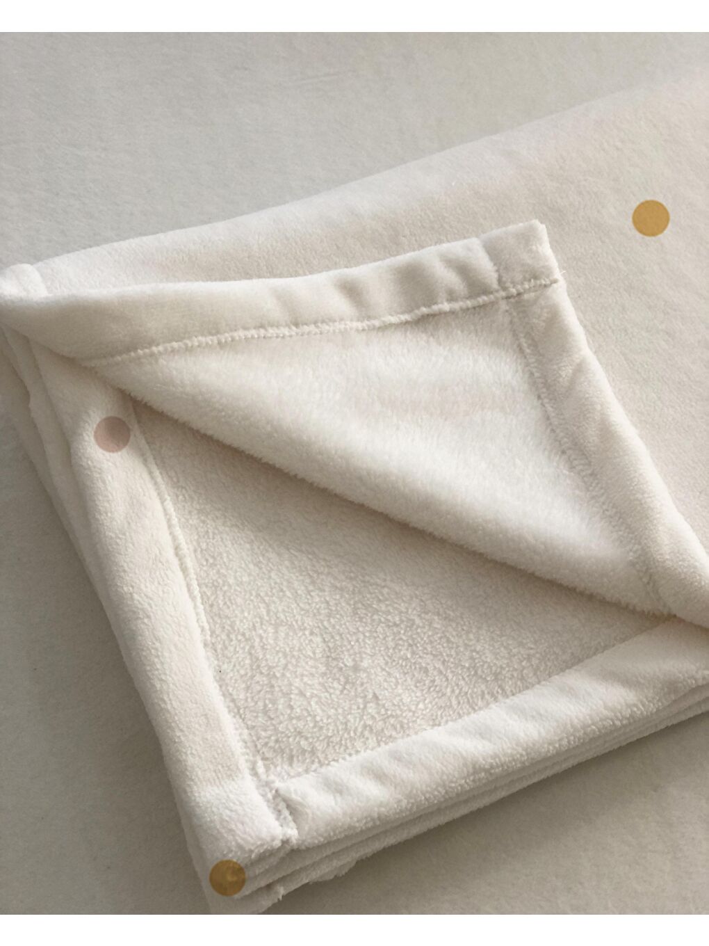 Karışık Desenli Soft Baskılı Tek Kişilik 150x220 Cm Battaniye - Beyaz-2