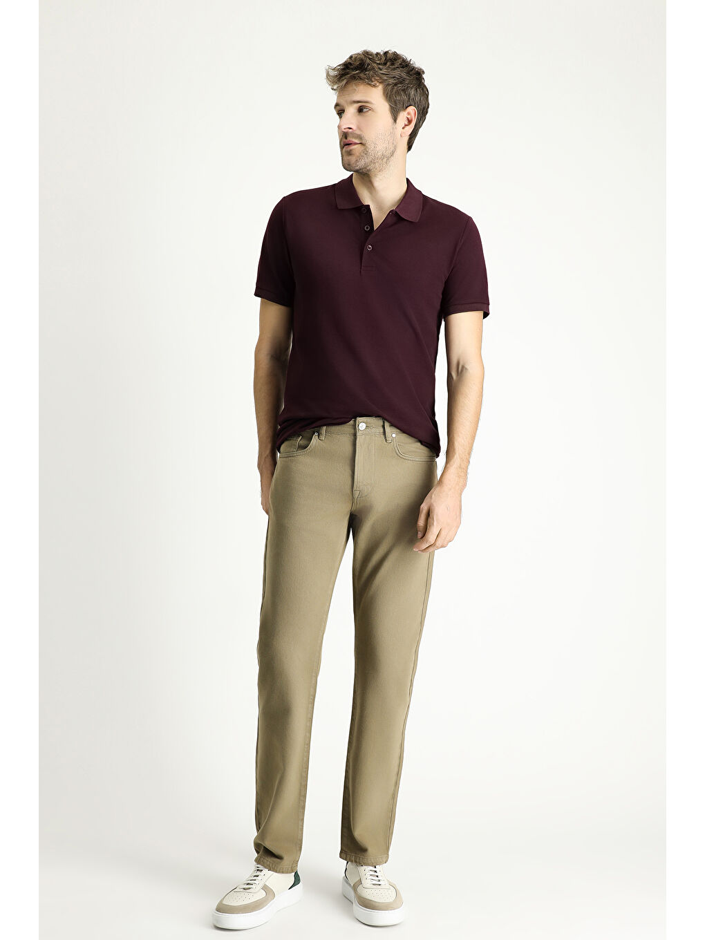 Haki Regular Fit Denim %100 Pamuk Pantolon