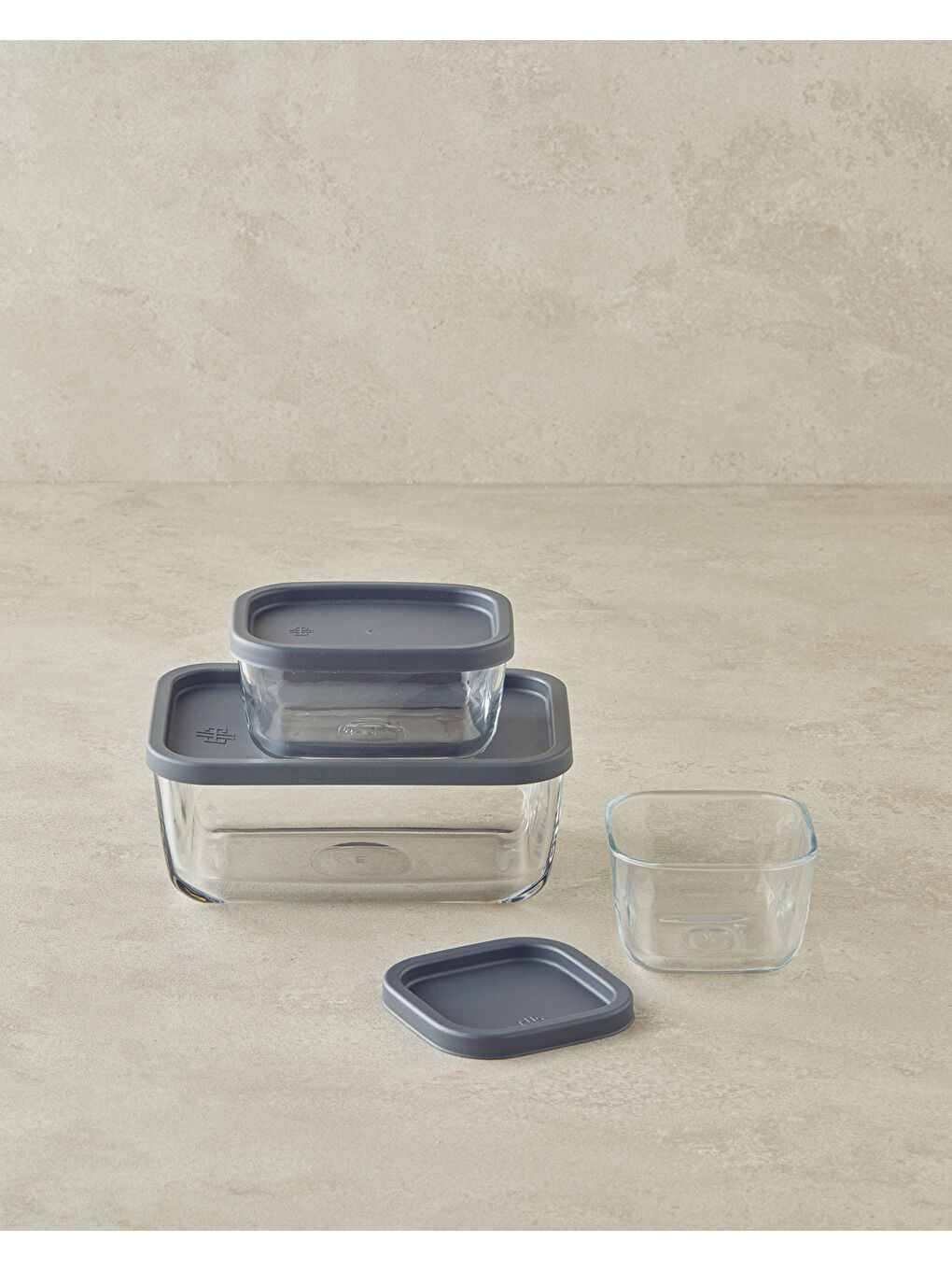 Fresh Safe Cam Saklama Kabı 1170 ml Gri-3