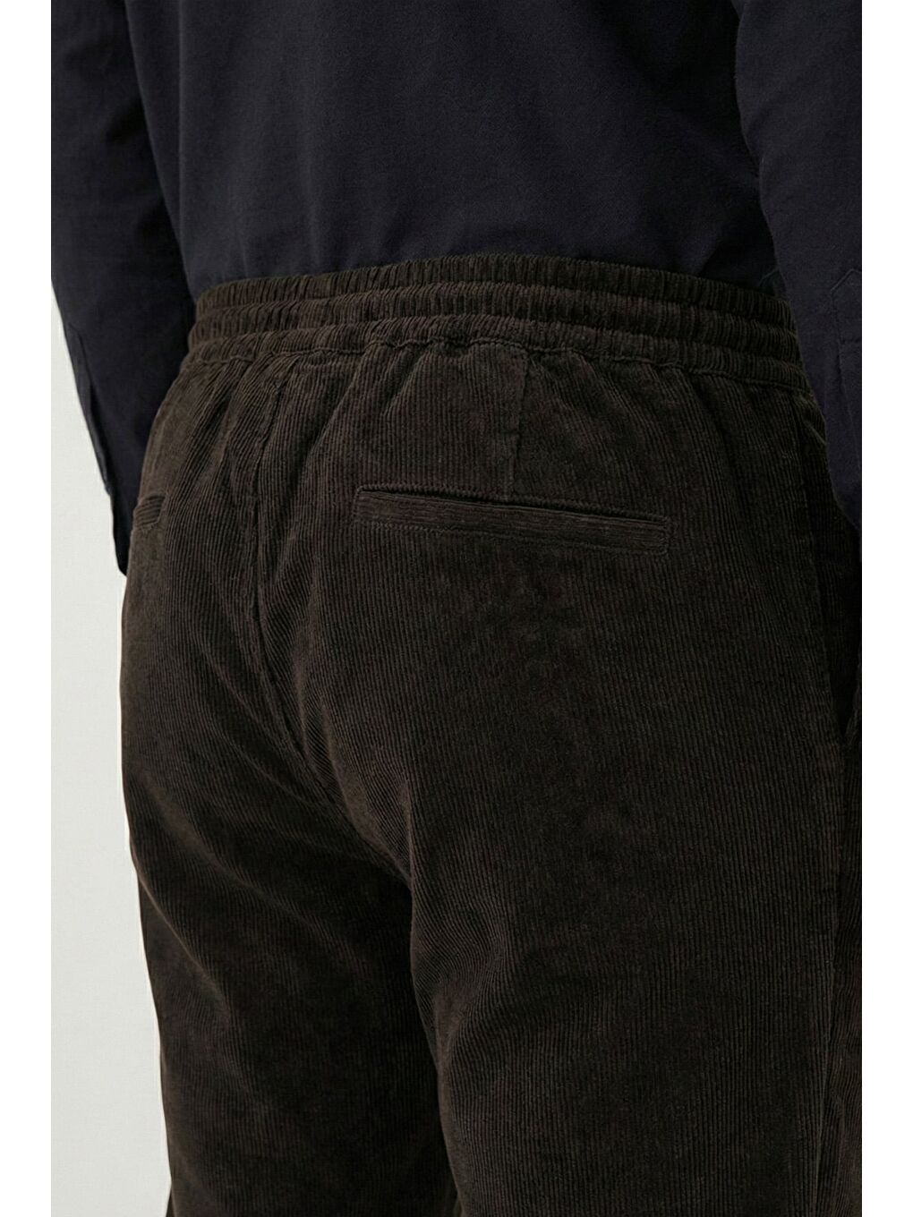 Kahverengi Giotelli Kahve Dokuma Kumaş Normal Bel Standart Boy Erkek Pantolon-2