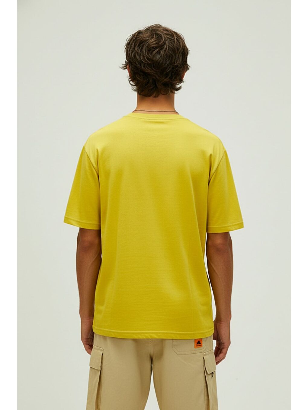 Muscle Sarı Erkek Baskılı Tişört-2