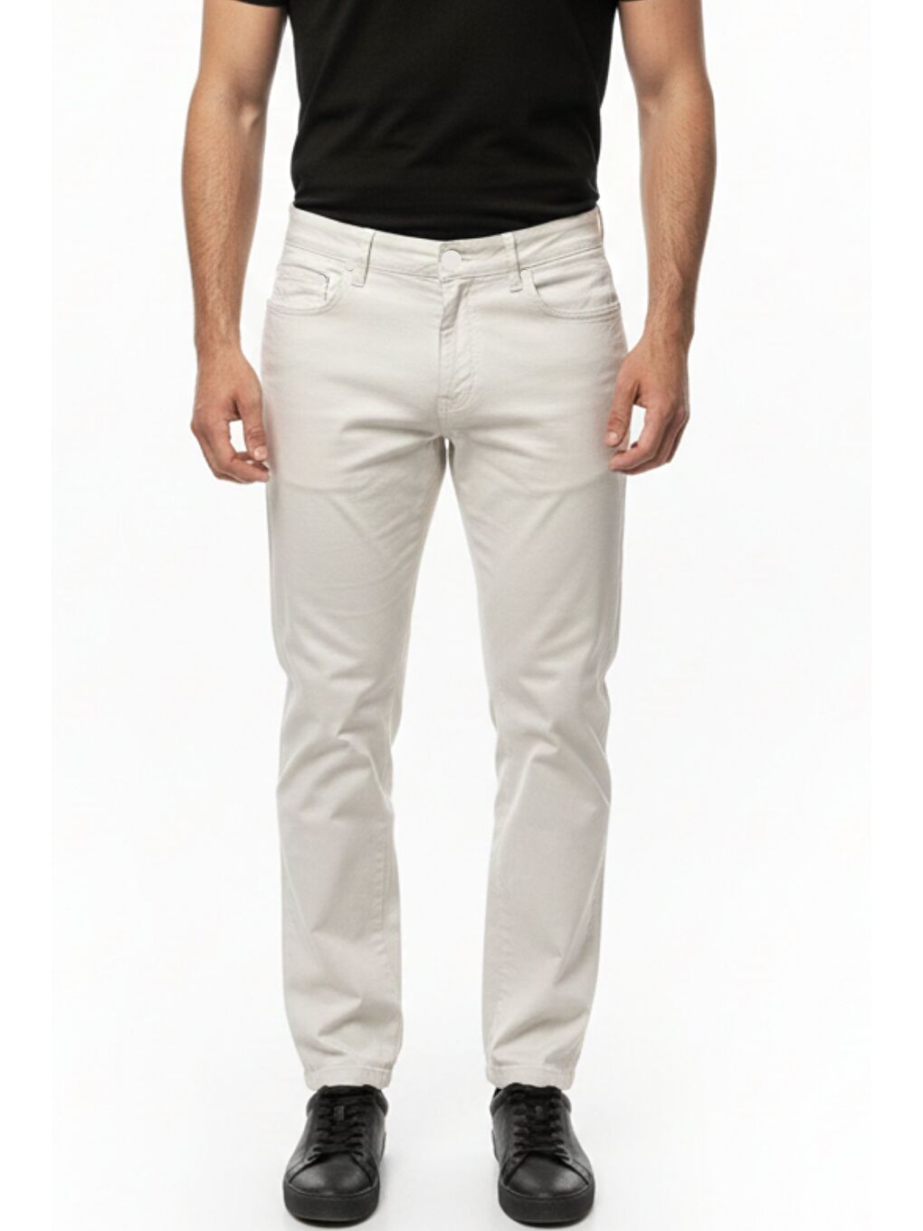 Bej Erkek Klasik Taş Rengi Günlük Pantolon