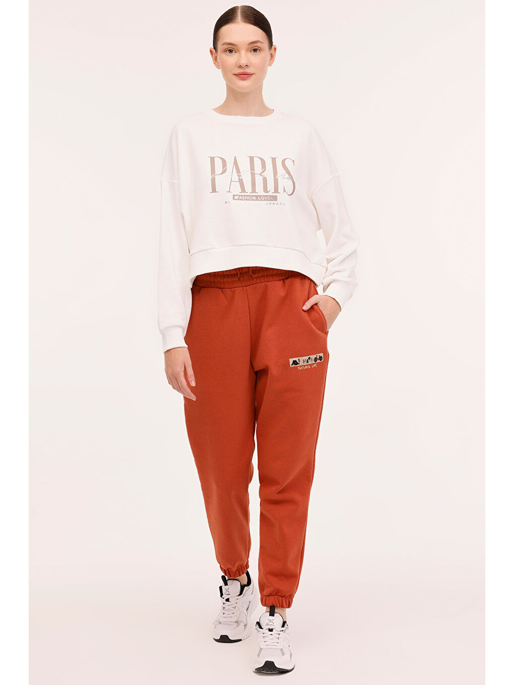 Bej WL MARLEY 16BT133 4PR Ekru Kadın Sweatshirt-2