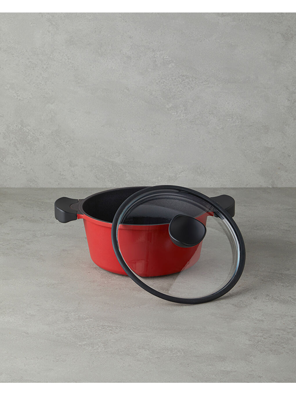 Prime Red Love Döküm Derin Tencere 24 cm Kırmızı-1