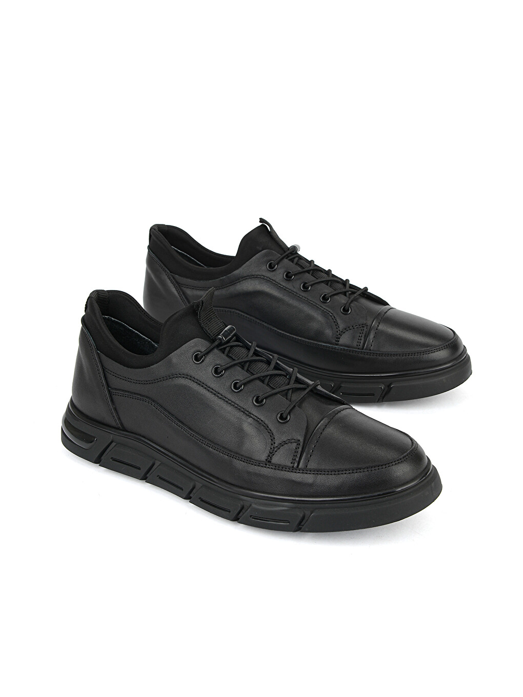 Erkek Hakiki Deri Sneaker 1631053z1822 Siyah