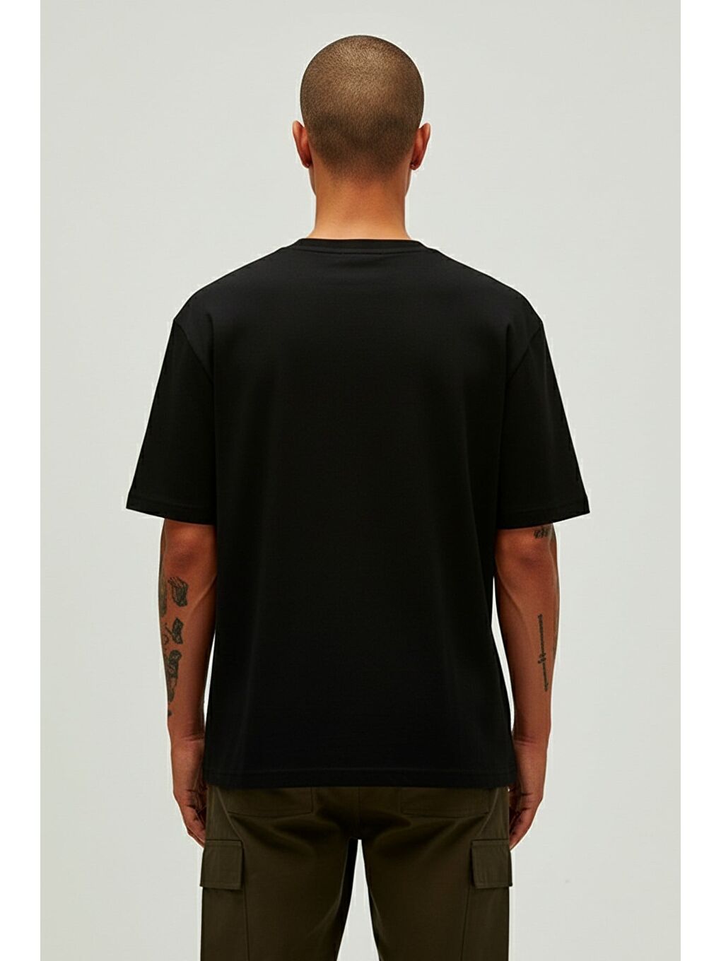 Routıne Siyah Basic Erkek Tişört-2