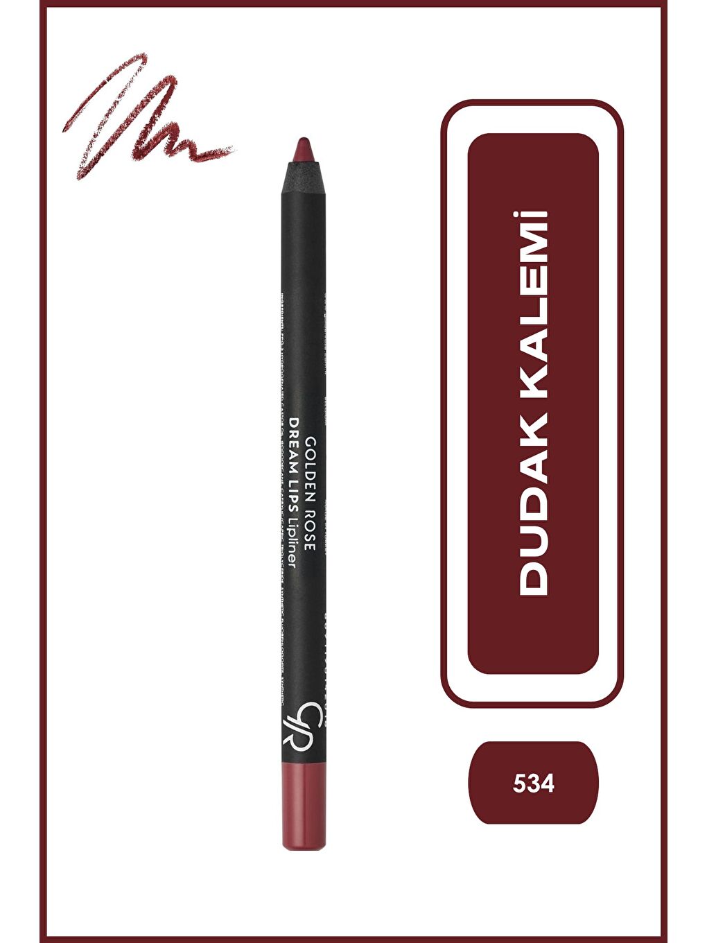Dream Lips Lipliner No: 534 Maroon - Dudak Kalemi