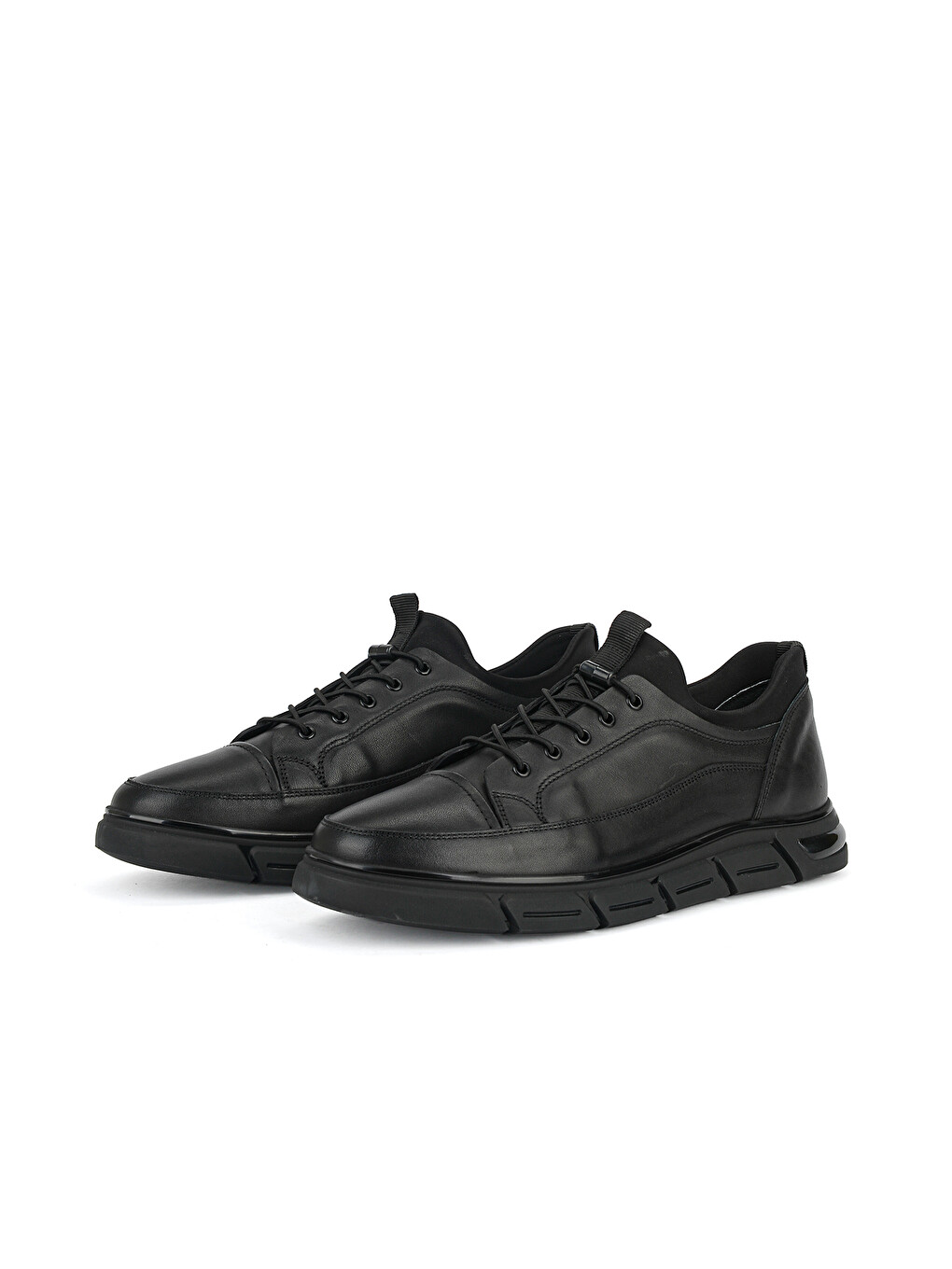 Erkek Hakiki Deri Sneaker 1631053z1822 Siyah-5