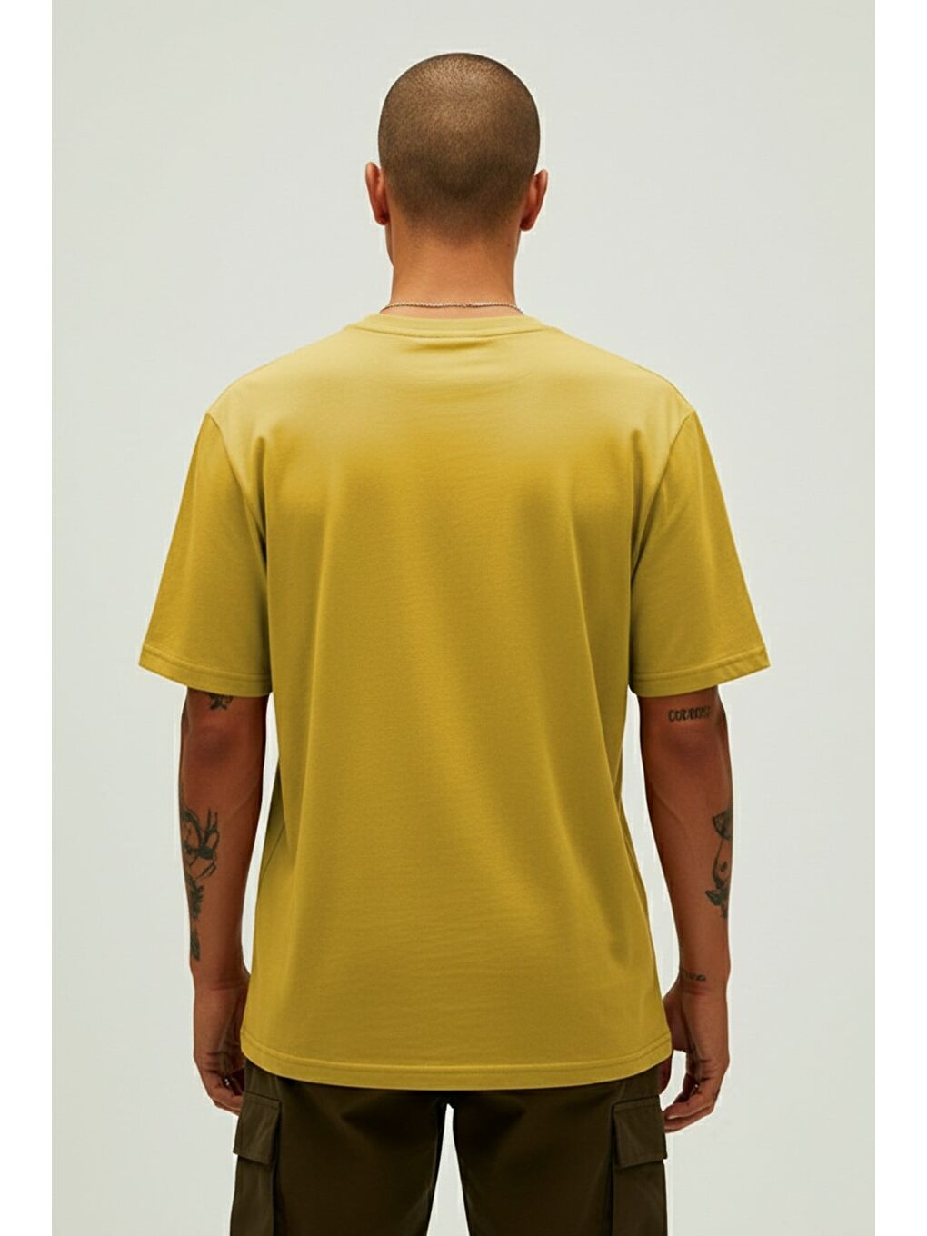 Routıne Sarı Basic Erkek Tişört-2