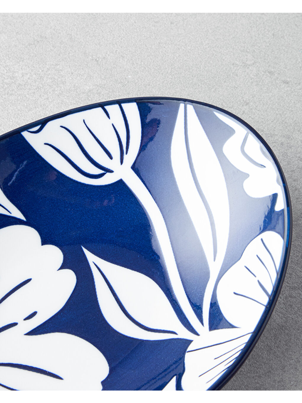 Ophelia Porselen Kayık Tabak Mavi-Beyaz-2