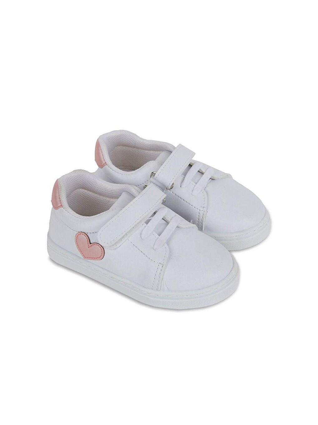 First Step Pembe Kalpli Cırt Cırtlı Kız Çocuk Günlük Sneaker Spor Ayakkabı-S-1001 - 1