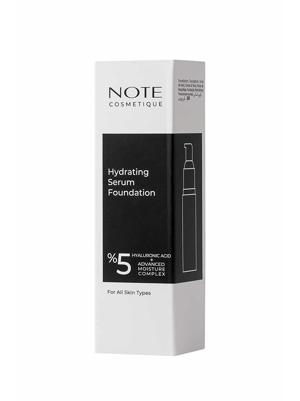 Note Cosmetique Bej Hydrating 02 Nemlendirici Etkili Hyaluronik Asitli SPF 50 Serum Fondöten - 3