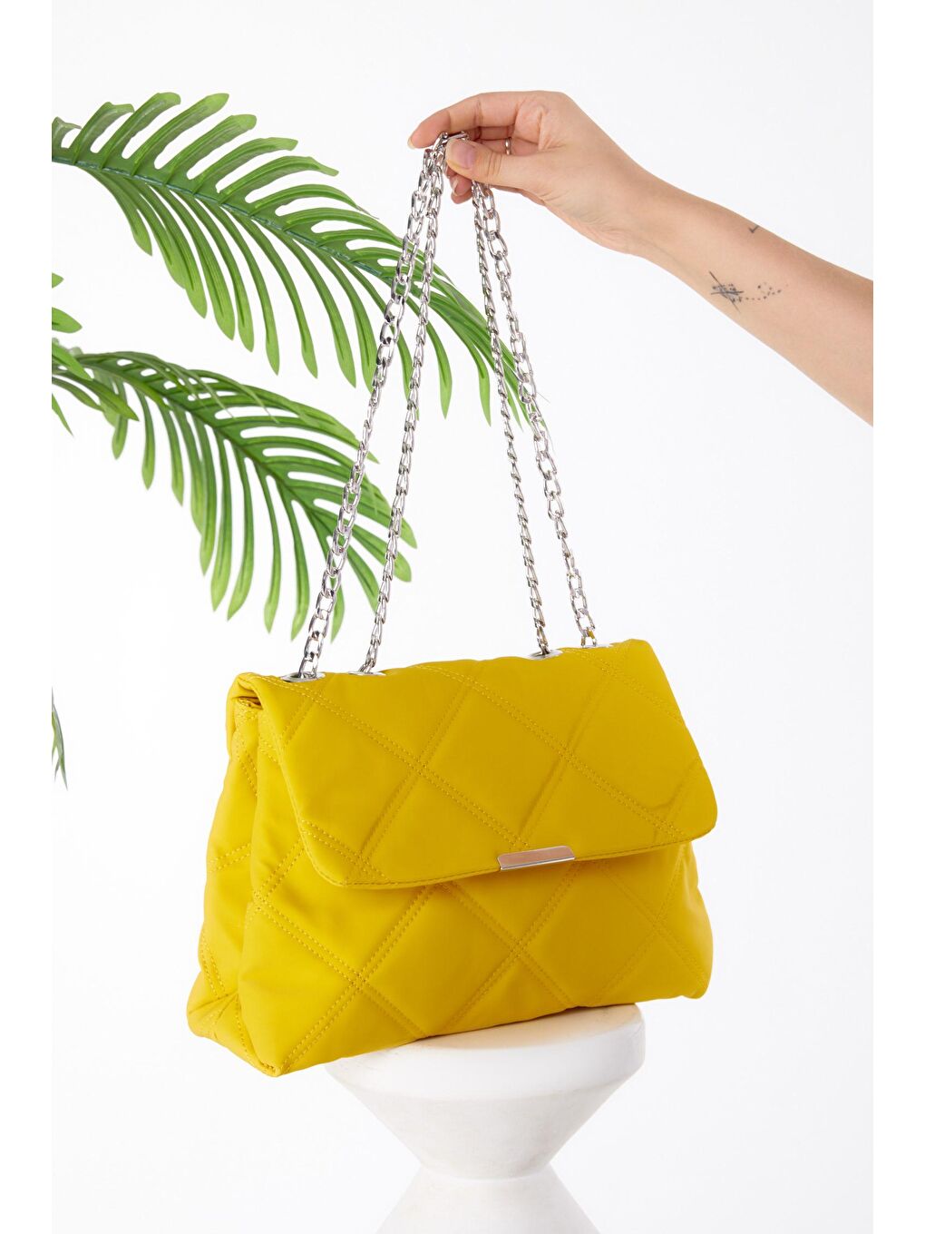 Kadın Sarı Çanta - 25559-1