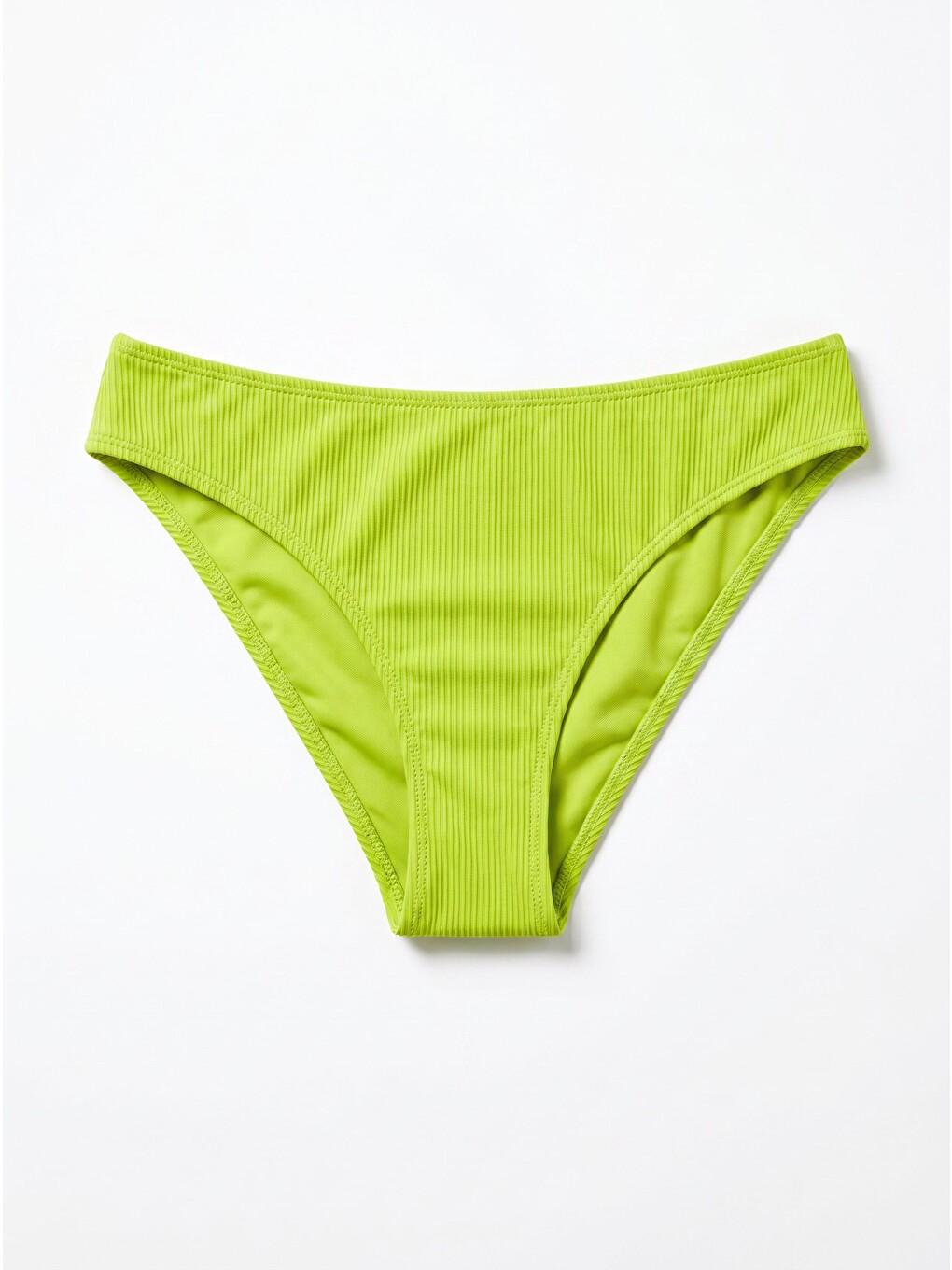 Yeşil Reps Basic Tek Alt Bikini