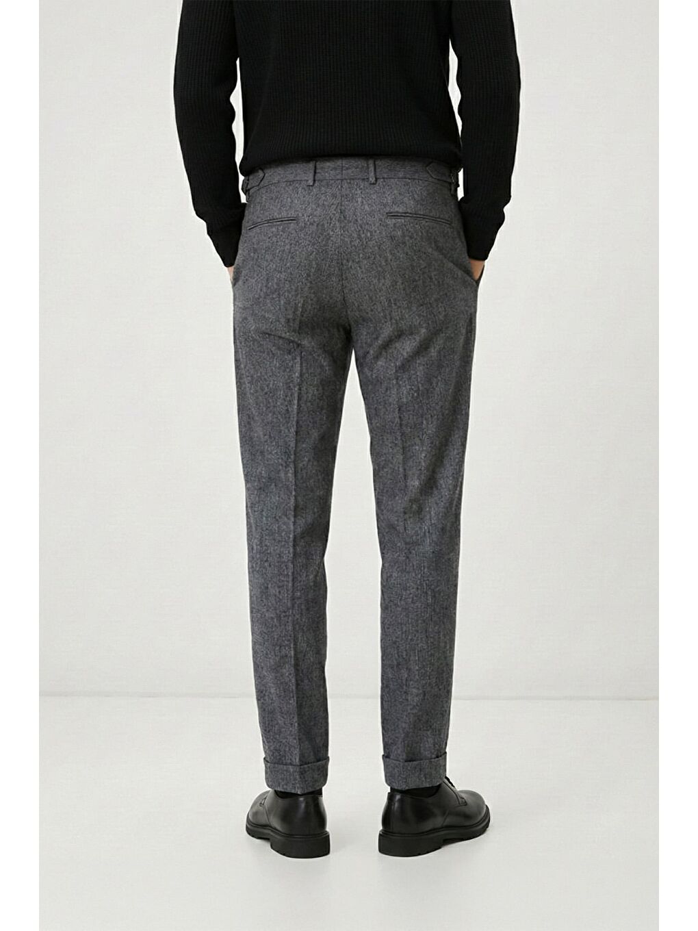 Giotelli Erkek Yün 6 Drop Klasik Antrasit Pantolon-3