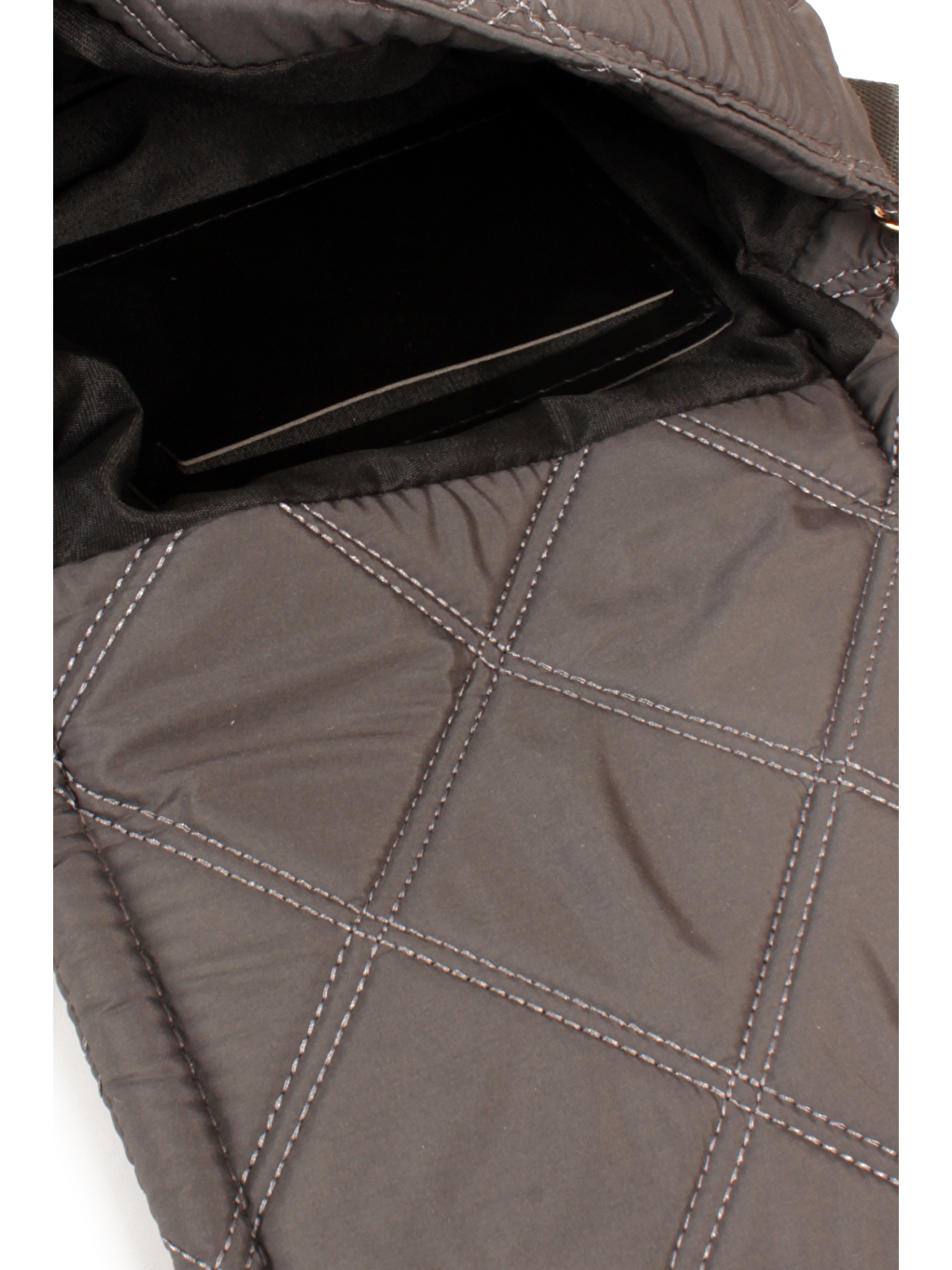 Gri Kadın Paraşüt Kumaş Kapitoneli Spor Kolon Askılı Çıt Çıt Kapaklı Omuz&Çapraz Çanta (10794)-3