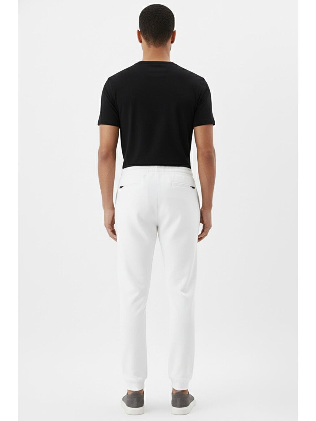 Giotelli Ekru Regular Fit Pamuk Karışımlı Örme Jogger Pantolon-3