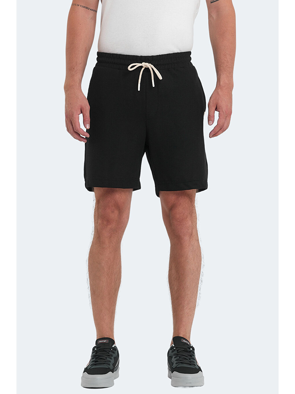 VALERI 2 li Set Erkek Cepli Siyah - Koyu Gri Şort-2