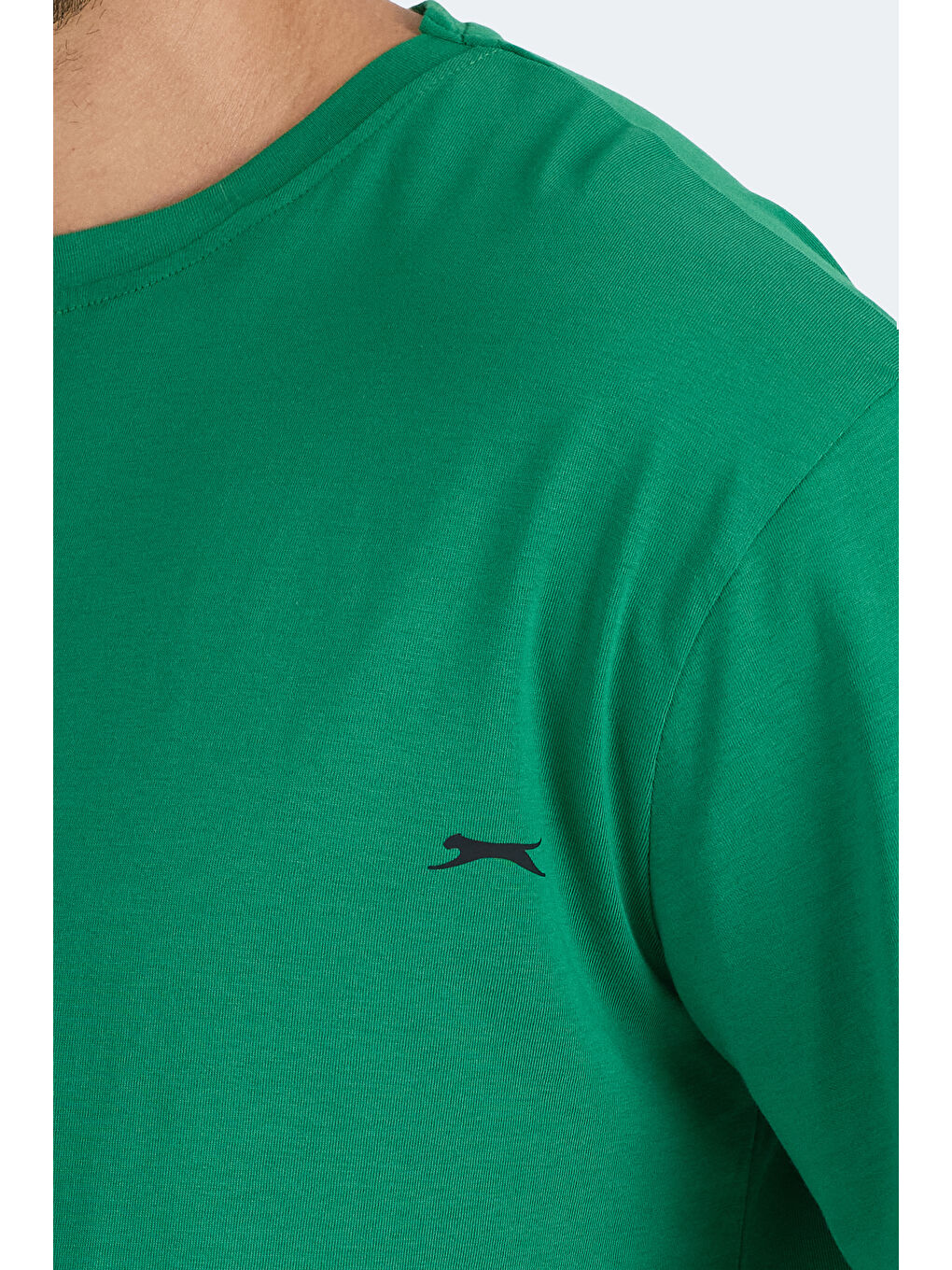 Karışık KAISER 3 lü Set Erkek Taş Gri - Lacivert - Koyu Yeşil %100 Pamuk Tişört-5