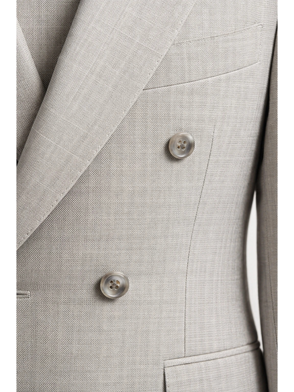 Gri 6 Drop Slim Fit Esnek Kruvaze Takım Elbise 1001260900-5