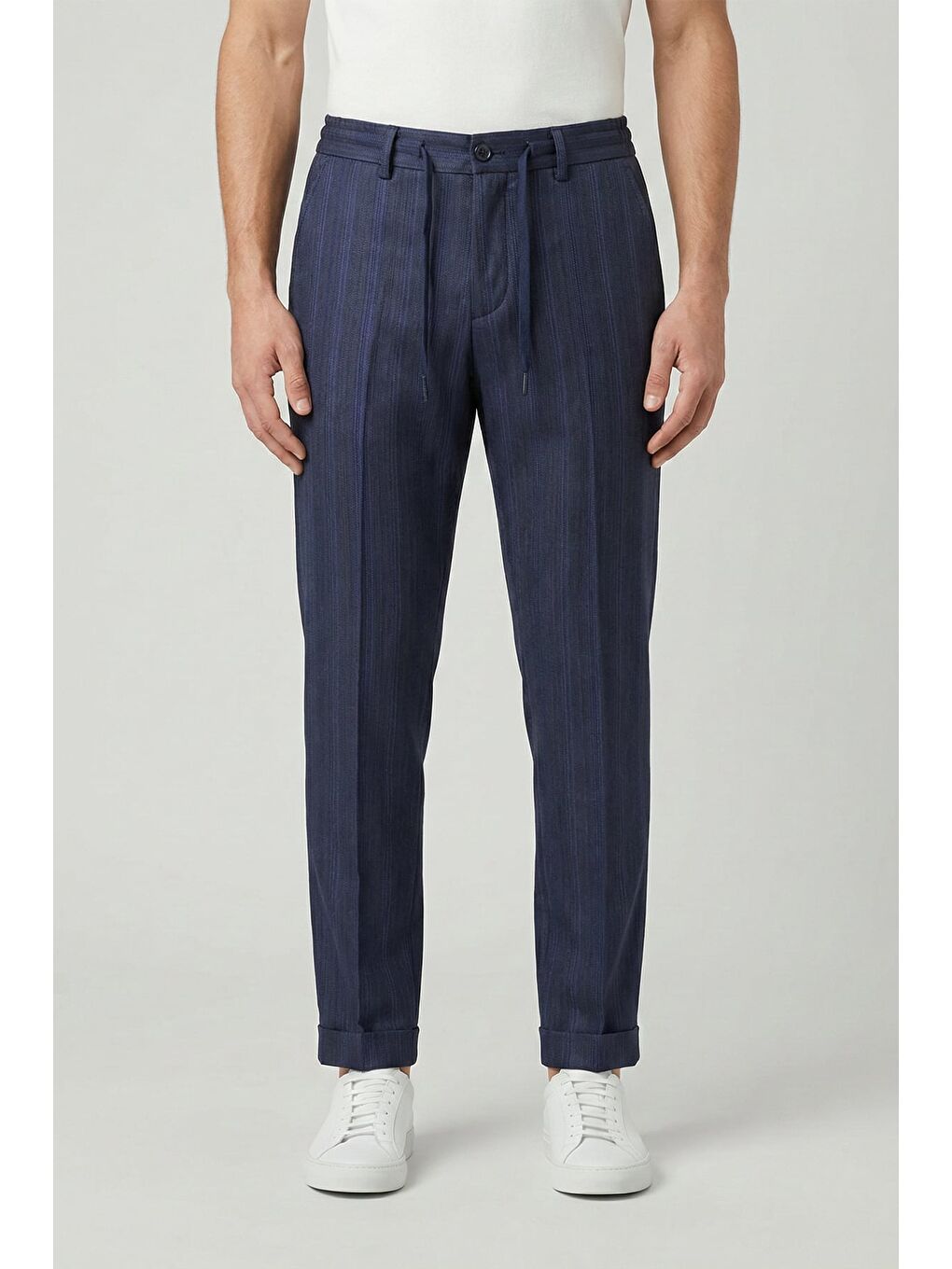 Giotelli Erkek Viskon Karışımlı Klasik Lacivert Pantolon