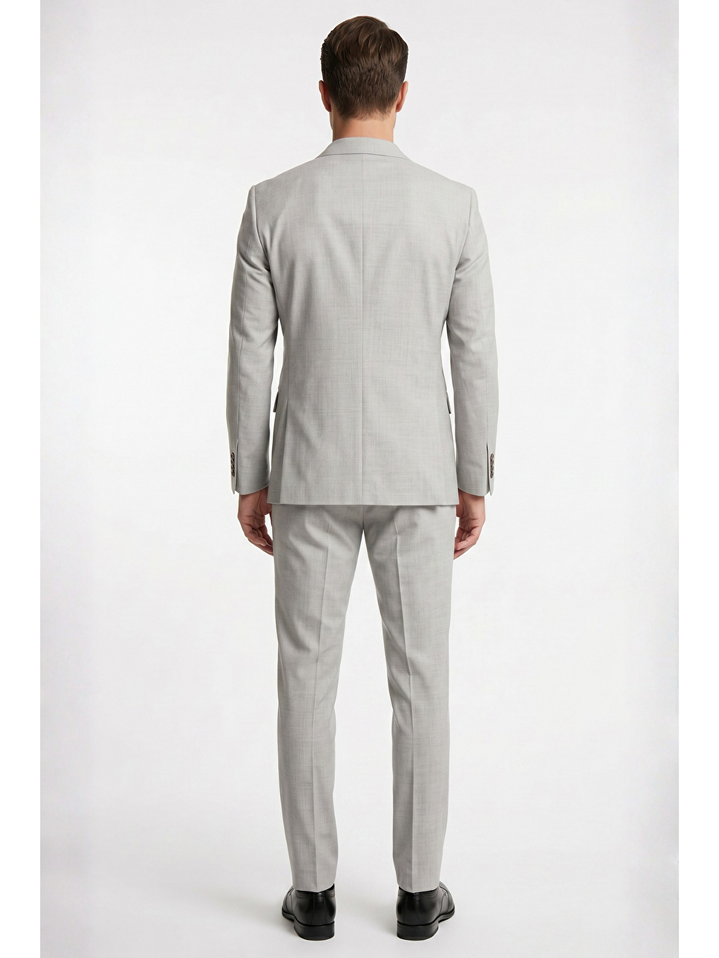 Gri 6 Drop Slim Fit Esnek Kruvaze Takım Elbise 1001260900-6