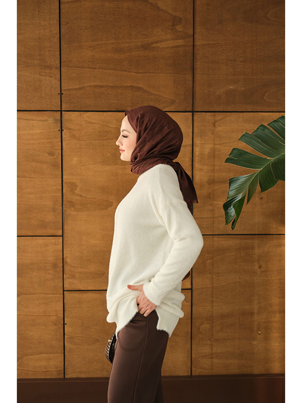 Kadın Püsküllü Tunik Beyaz-4