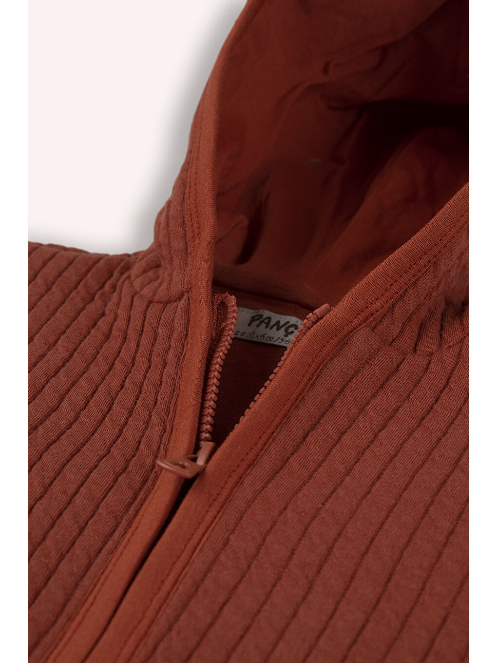 Kahverengi Kız Çocuk Fermuarlı Tulum Baskılı-1