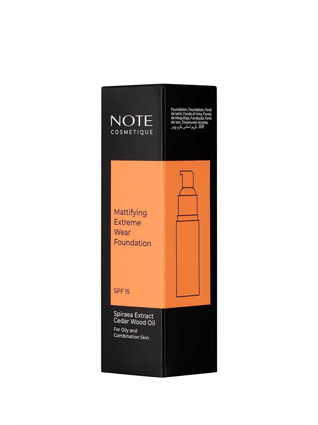 Note Cosmetique Bej Mattifying Extreme Wear 02 Natural Beige Mat Bitişli SPF 15 Kapatıcı Fondöten - 3