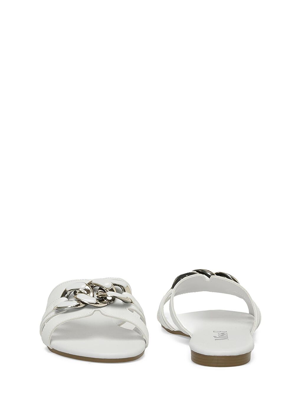 DS24028 4FX Beyaz Kadın Terlik-4