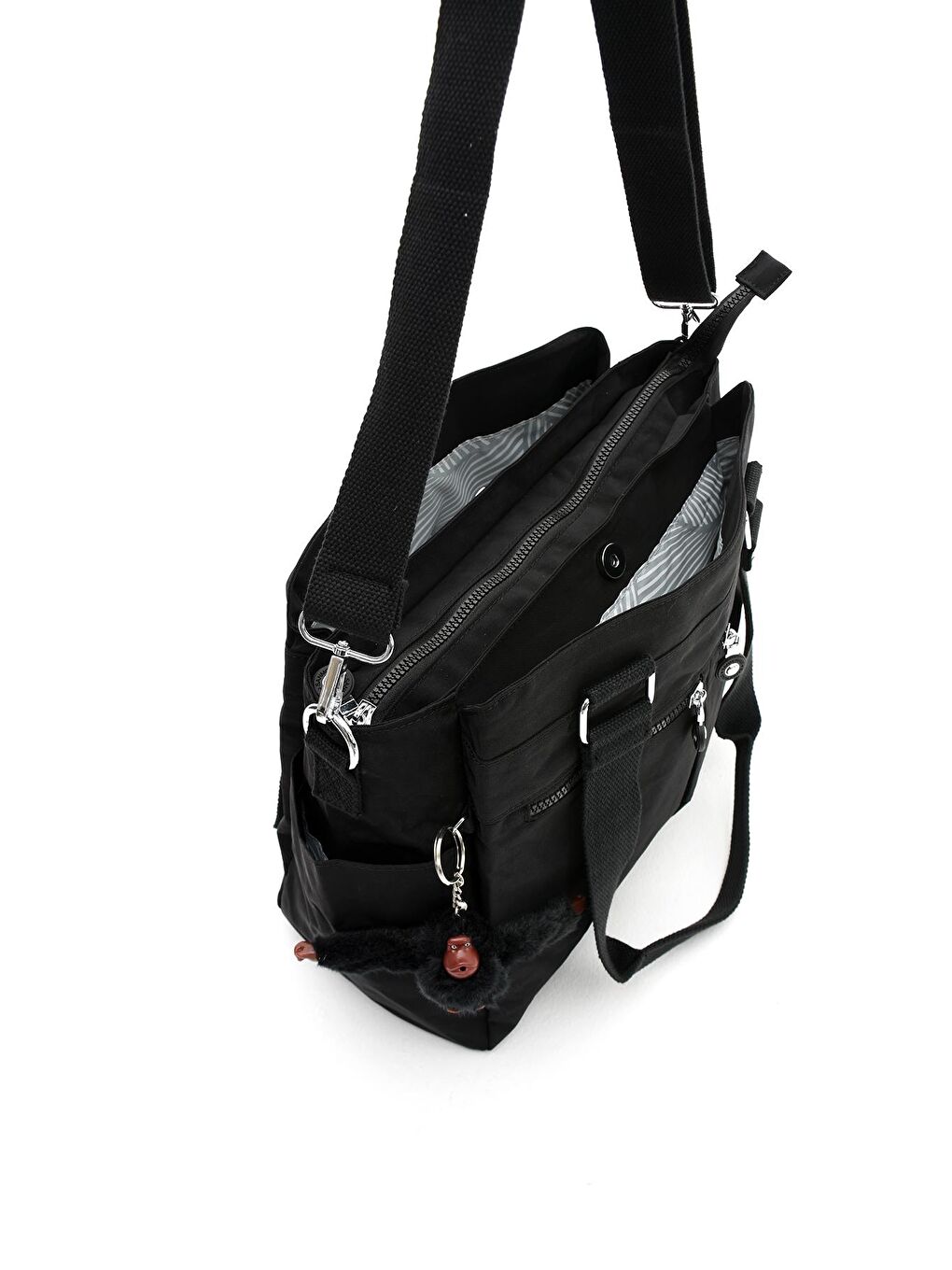 Siyah Montello Çok Bölmeli Fonksiyonel Omuz ve Postacı Çantası BP-4858O-4