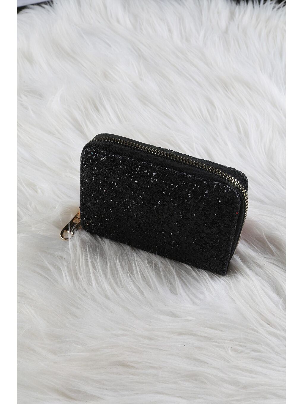 Siyah Simli Cüzdan/Para Çantası