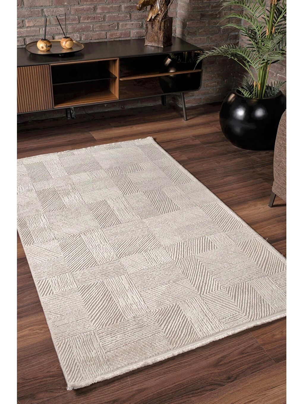 Beyaz Konfor Leo 2969 Modern Dokuma Halı-200x290