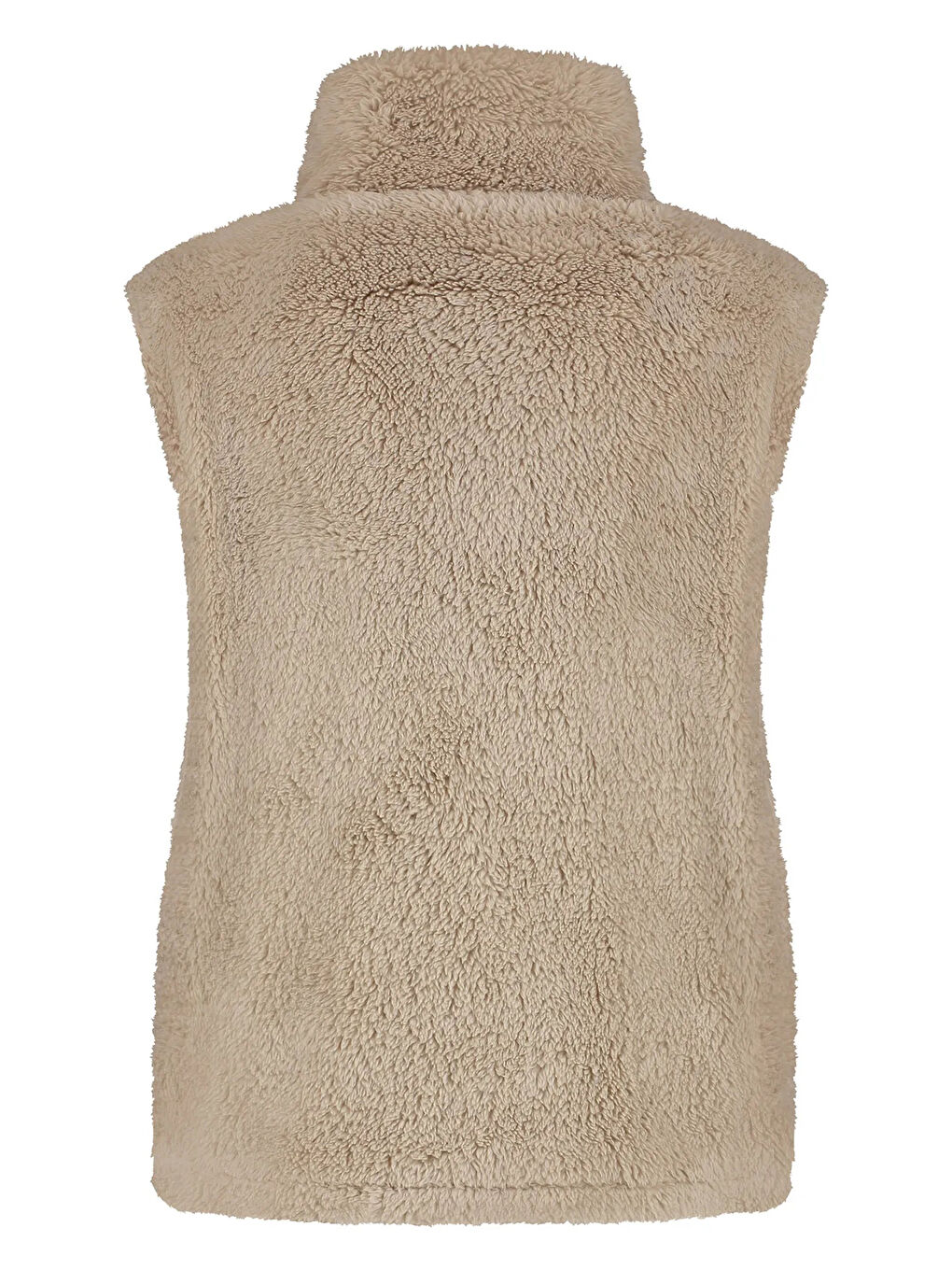 Bej Onlbari Regular Fit Dik Yaka Cepli Pelüş Yelek 15358902-1