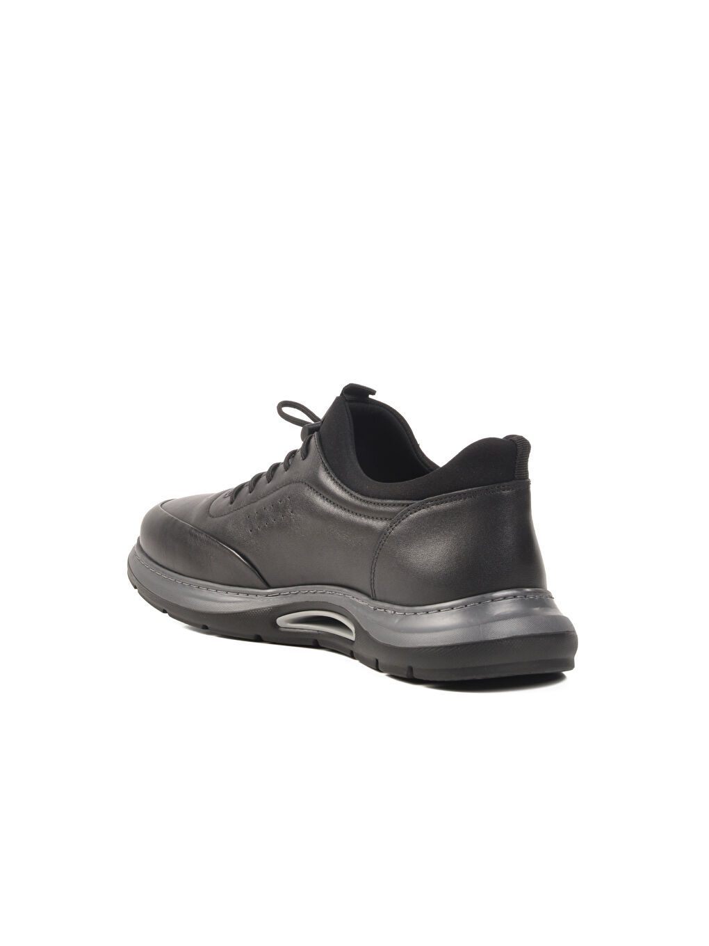 Siyah Hakiki Deri Erkek Casual Ayakkabı 5Y2844 M-3