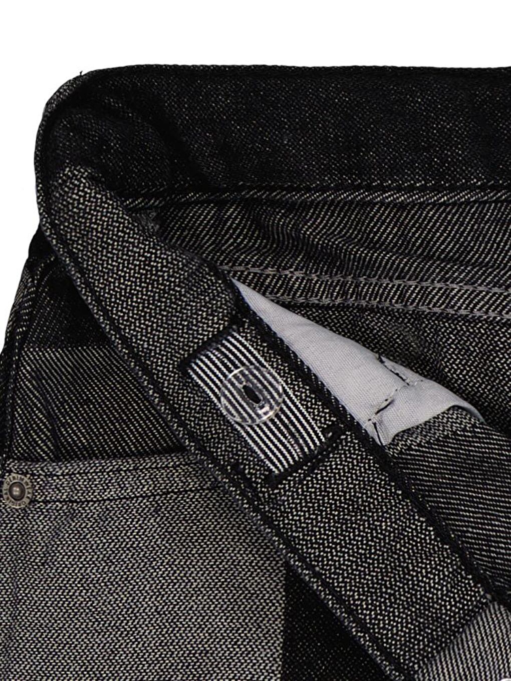 Siyah Girls Ekose Desenli 6-9 Yaş Şort-2