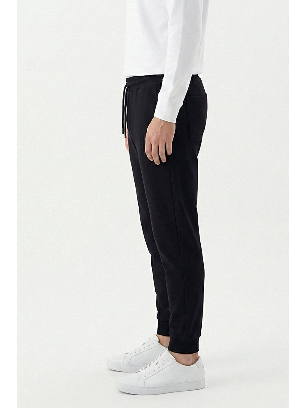 Giotelli Siyah Regular Fit Fermuar Cepli Jogger Eşofman Altı-3