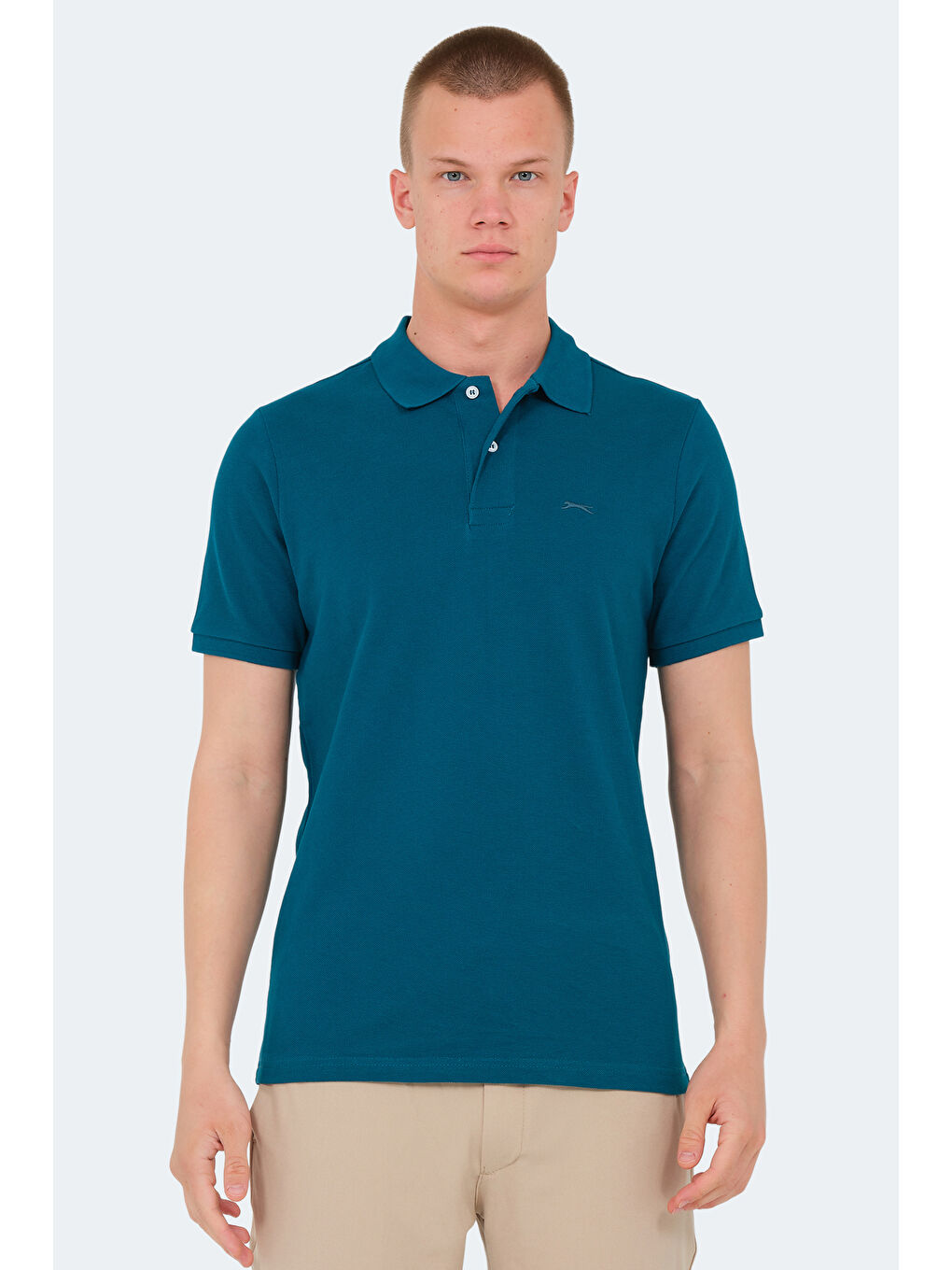 Karışık VALE KTN 5 li Set Erkek Beyaz - Siyah - Petrol - Yeşil - Kırmızı %100 Pamuk Tişört-1