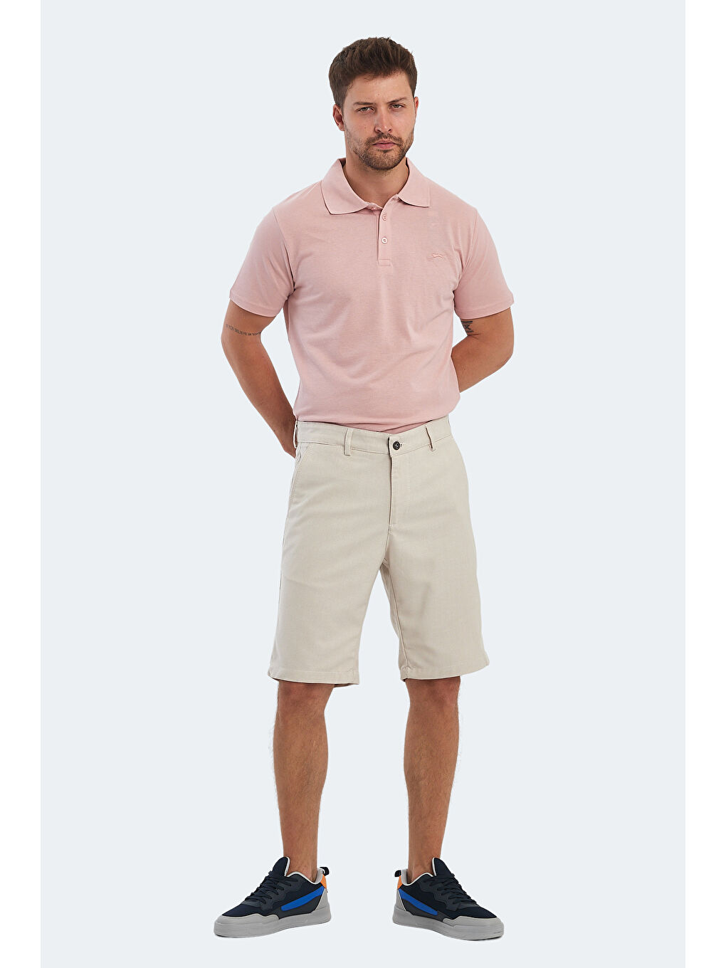 EASILY 2 li Set Erkek Siyah -Taş Gri Şort-5